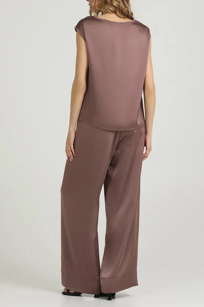 Комплект из шелка ROYAL SILK 5124/050 Giulia (cappuccino), коричневый