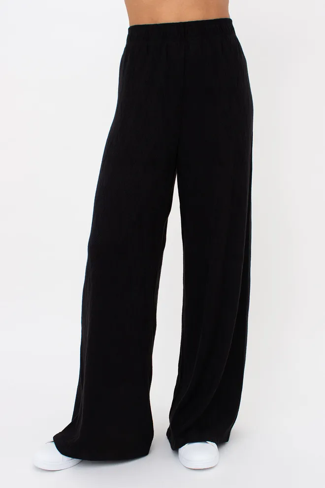 Комплект з ангори футболка та штани палаццо LIGHT ESSENCE 5122/250 Giulia (black), чорний