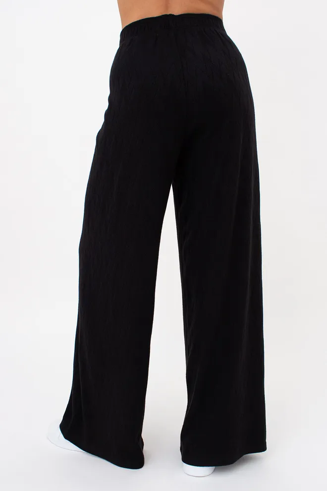 Комплект з ангори футболка та штани палаццо LIGHT ESSENCE 5122/250 Giulia (black), чорний