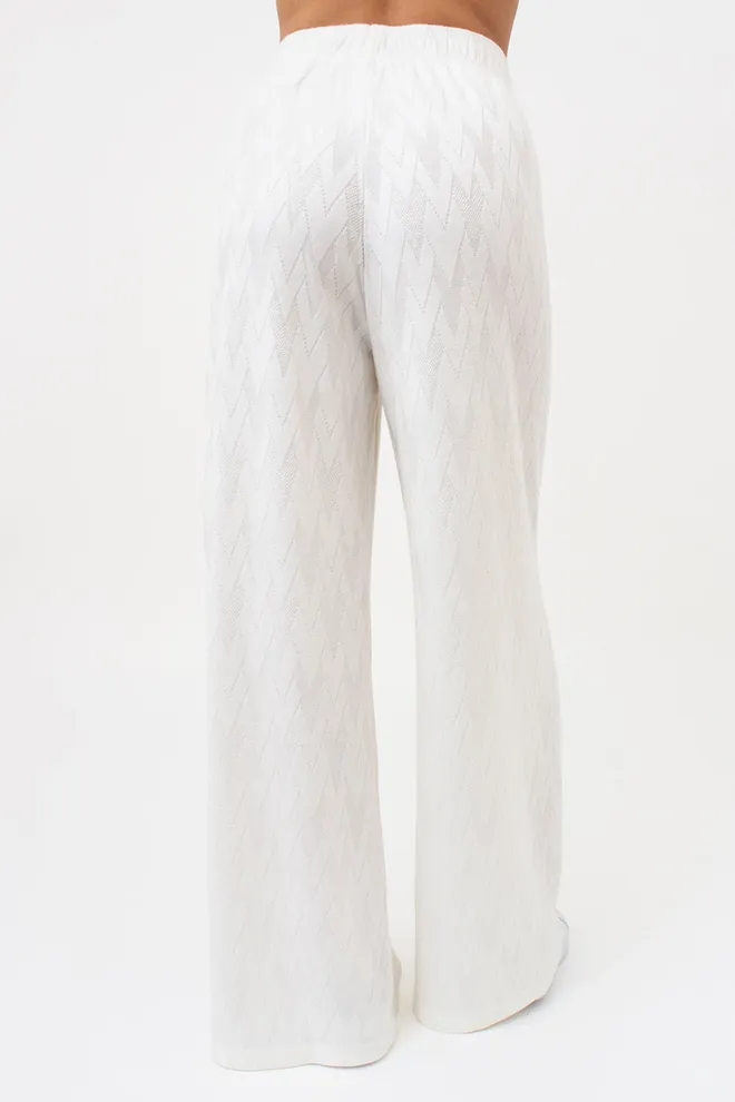 Комплект з ангори футболка та штани палаццо LIGHT ESSENCE 5122/250 Giulia (milk), білий