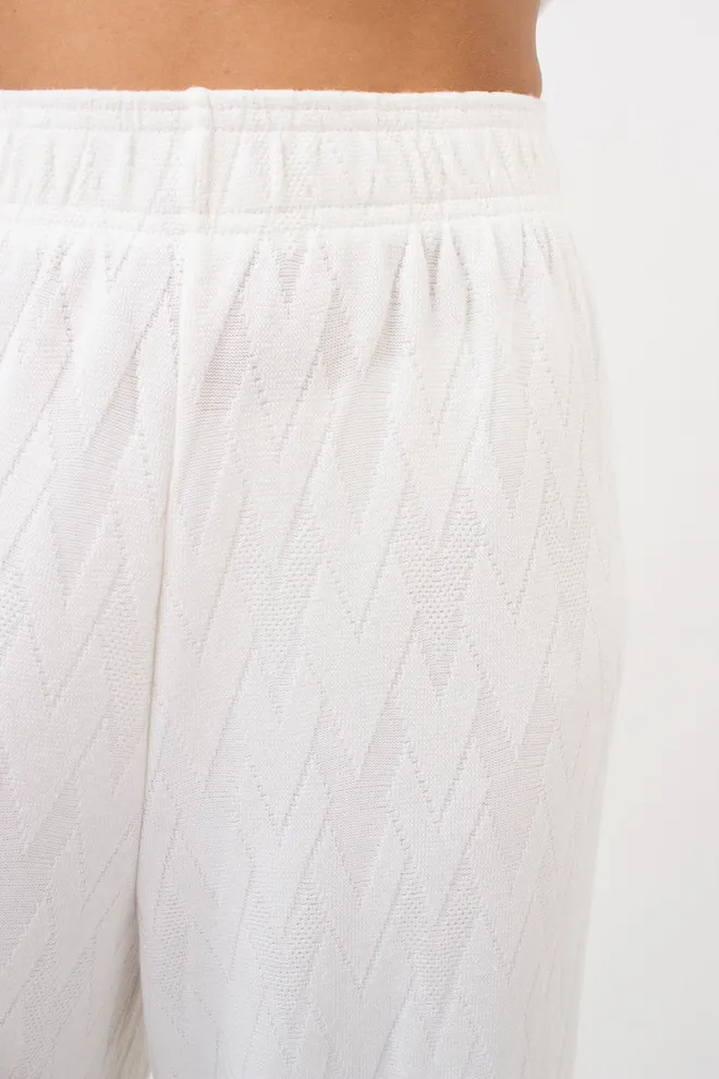 Комплект з ангори футболка та штани палаццо LIGHT ESSENCE 5122/250 Giulia (milk), білий
