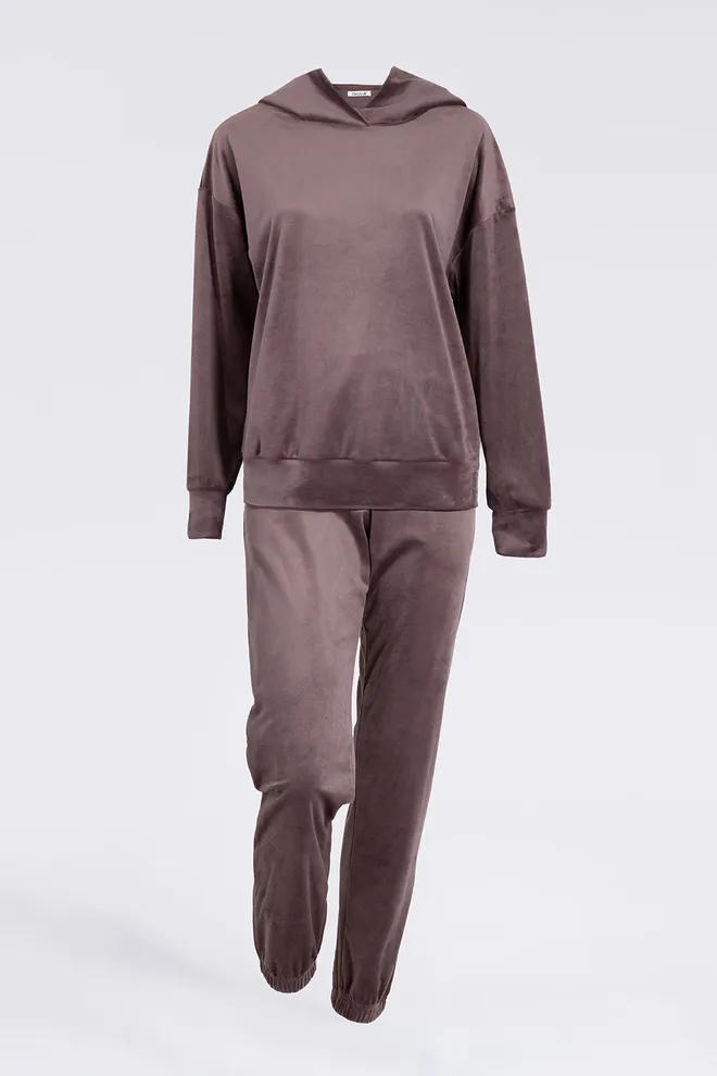 Комплект з велюру SOFT WINTER 5814/080 Giulia (mokko), коричневий