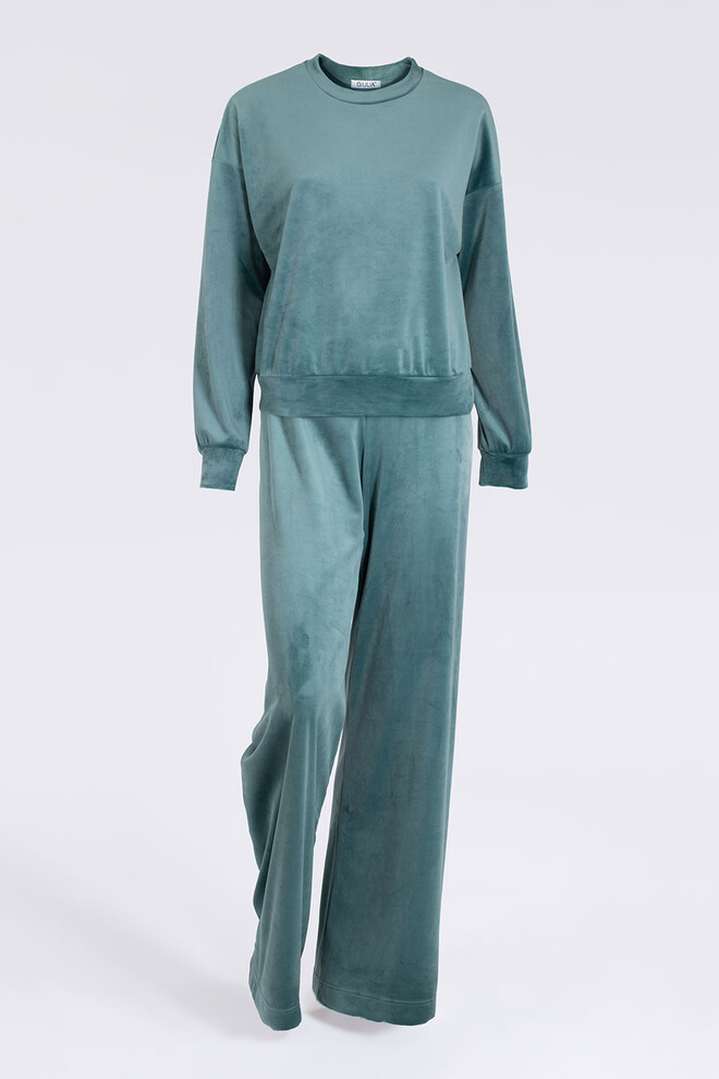 Комплект из велюра SOFT WINTER 5815/080 Giulia (jade green), зеленый