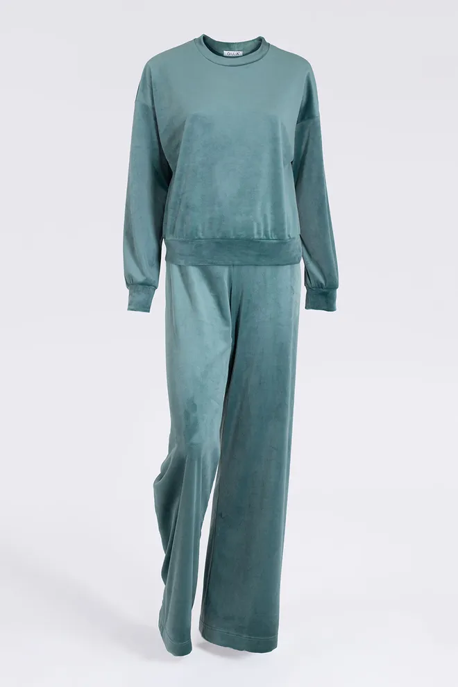 Комплект з велюру SOFT WINTER 5815/080 Giulia (jade green), зелений