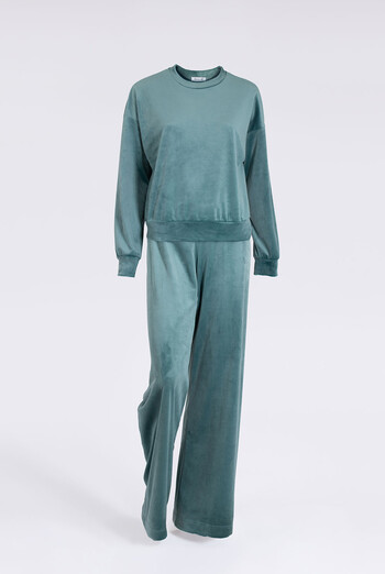 Комплект из велюра SOFT WINTER 5815/080 Giulia (jade green), зеленый Комплект из велюра SOFT WINTER 5815/080 Giulia (jade green), зеленый
