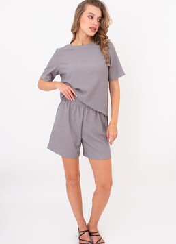 Комплект из жатки (футболка и шорты) RUMPLE RICH 6130/260 Giulia (light grey), серый