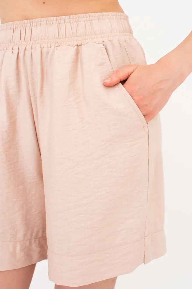 Комплект з жатого льону (сорочка та шорти) VOYAGE 6601/220 Giulia (beige), бежевий