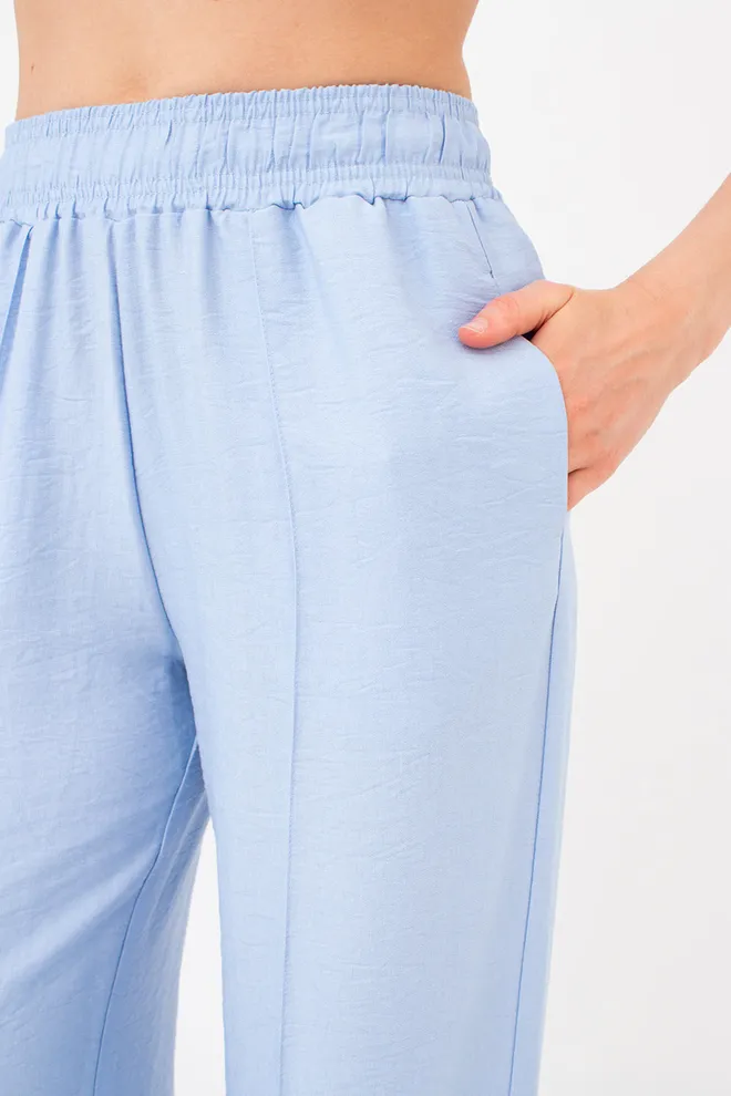 Комплект з жатого льону (сорочка та штани) VOYAGE 5401/220 Giulia (light blue), блакитний