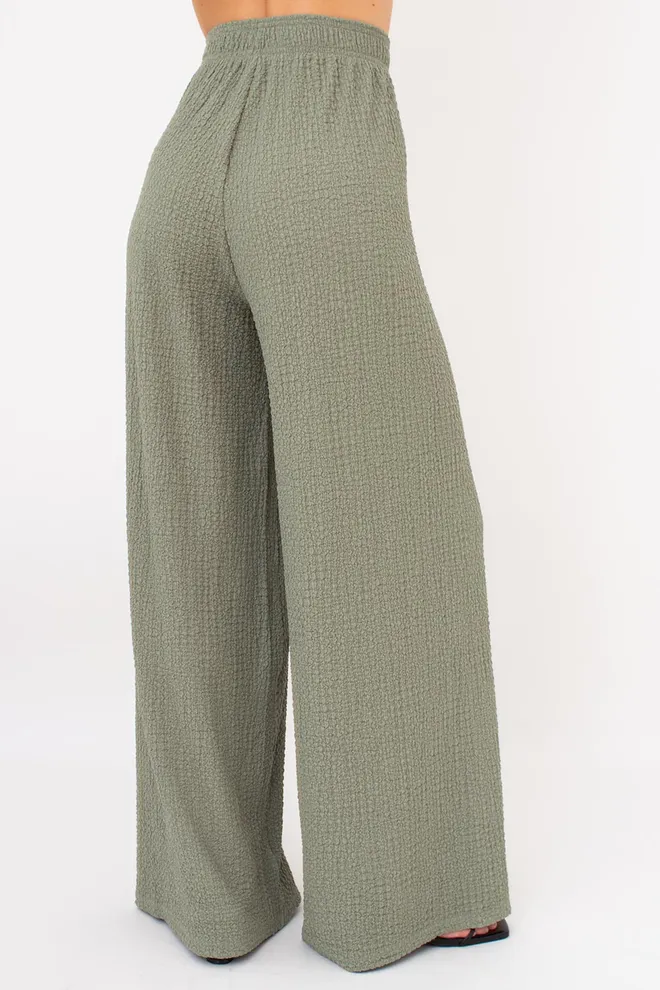 Комплект з жатої тканини (футболка та штани) WHISPERED FOLDS 5123/260 Giulia (mint green), зелений