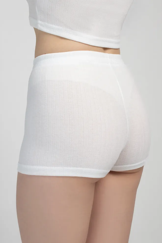 Трикотажный комплект топ и трусики MALLOW 6201/310 Giulia (milk), белый