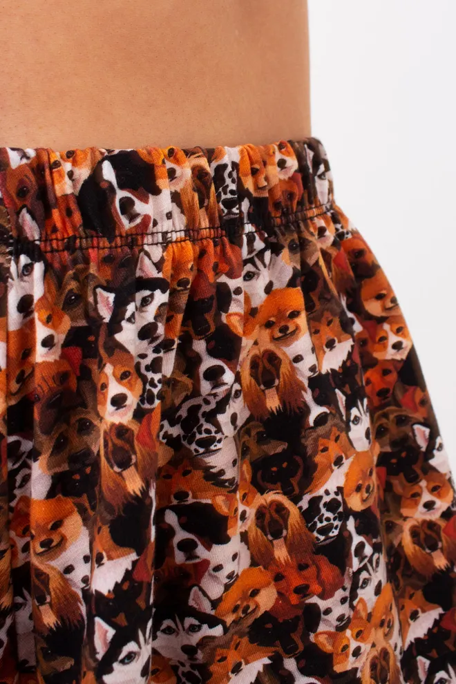 Піжама футболка та шорти з принтом собачки FUNKY DOGS 6126/010 Giulia (creamy beige/dog), бежевий