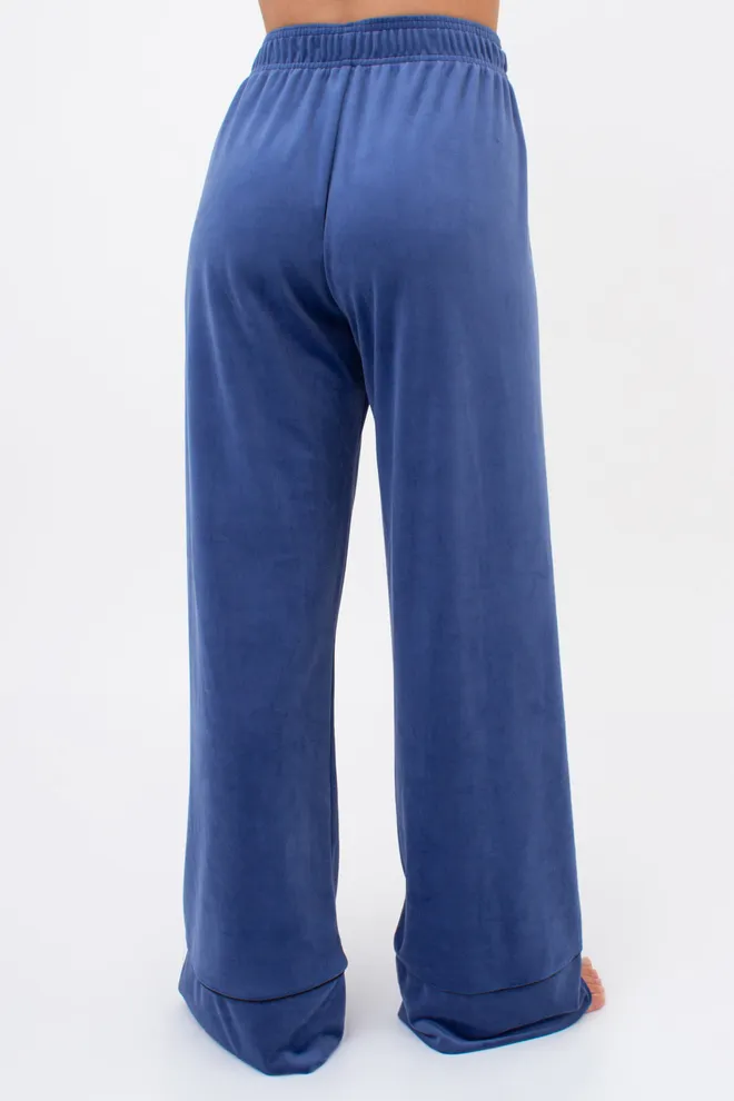 Комплект штани та кофта на ґудзиках із поясом SOFT WINTER 5509/080 Giulia (denim), синій