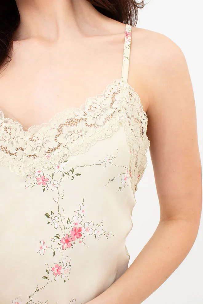 Шовкова нічна сорочка SAKURA 8011/051 Giulia (light yellow), жовтий