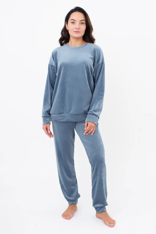 Штани жіночі теплі SOFT WINTER 4308/080 Giulia (smoky blue), блакитний