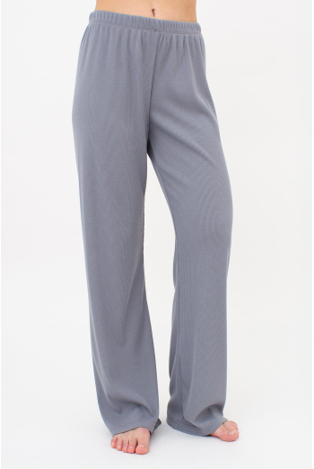 Штаны женские в рубчик RIB 4307/010 Giulia (grey), серый Штаны женские в рубчик RIB 4307/010 Giulia (grey), серый