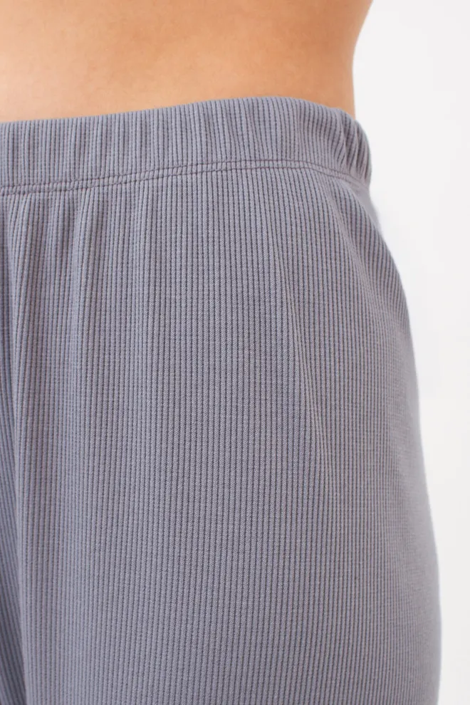 Штани жіночі в рубчик RIB 4307/010 Giulia (grey), сірий