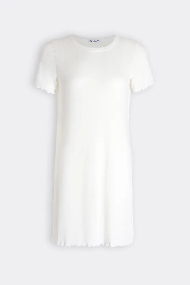 Рубашка ночная из трикотажа MALLOW 8120/310 Giulia (milk), белый