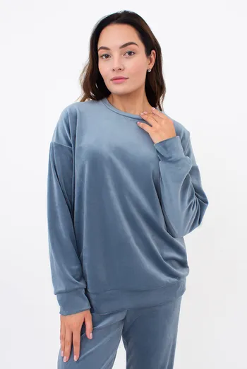 Свитшот женский SOFT WINTER 4405/080 Giulia (smoky blue), голубой Свитшот женский SOFT WINTER 4405/080 Giulia (smoky blue), голубой