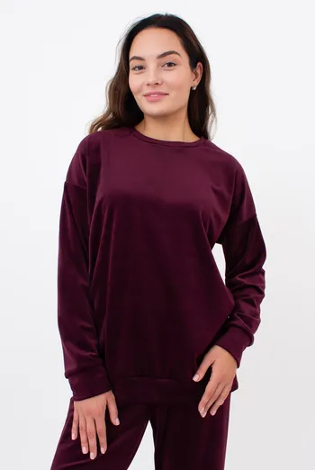 Свитшот женский SOFT WINTER 4405/080 Giulia (winery), бордовый