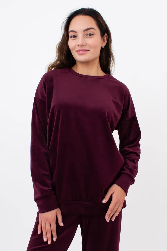 Світшот жіночий SOFT WINTER 4405/080 Giulia (winery), бордовий