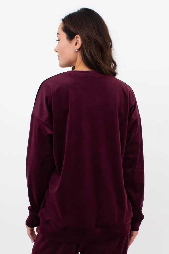 Світшот жіночий SOFT WINTER 4405/080 Giulia (winery), бордовий