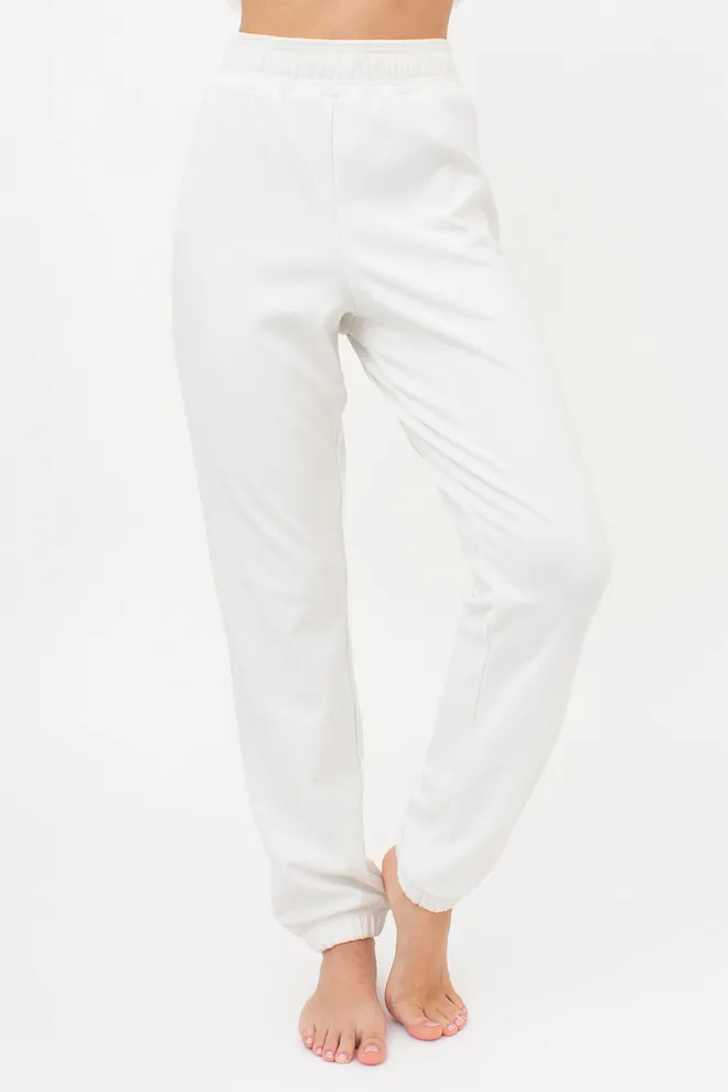 Теплий флісовий комплект світшот та штани FLEECE FLOW 5807/210 Giulia (milk), білий