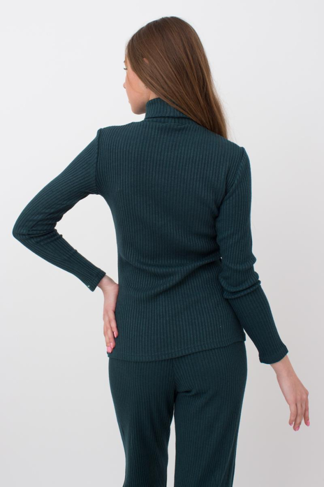 Тепла водолазка в рубчик WARMLY TOUCH 4902/150 Giulia (ocean), зелений