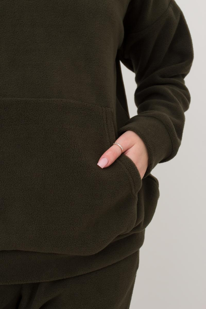 Жіночий спортивний костюм худі та штани Street Style 5801/210 Giulia (khaki)