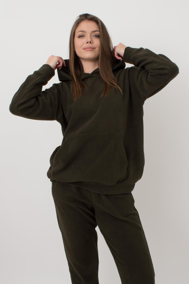 Жіночий спортивний костюм худі та штани Street Style 5801/210 Giulia (khaki)