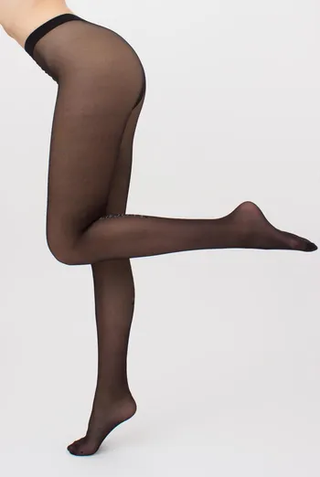 Колготки з малюнком і люрексом Adore 20 den model 6 Giulia (nero)