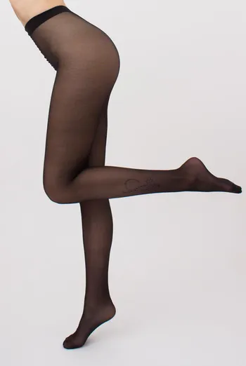 Колготки з малюнком і люрексом Adore 20 (2) Giulia (nero), чорний