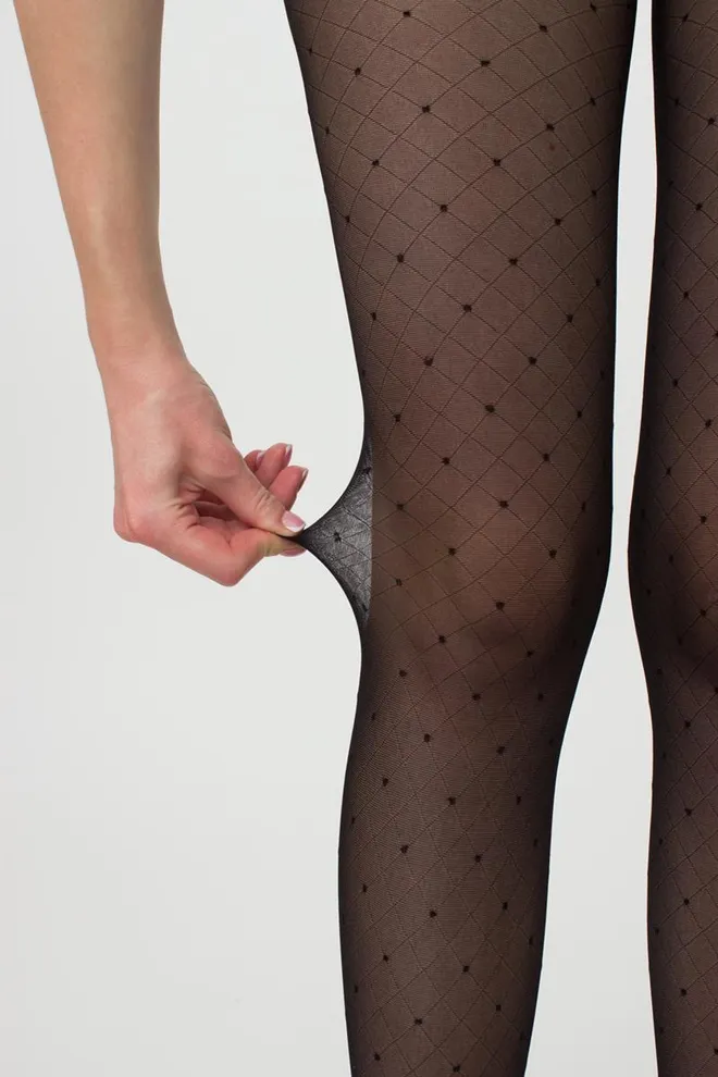 Колготки с имитацией сетки Afina 40 den model 3 Giulia (nero)