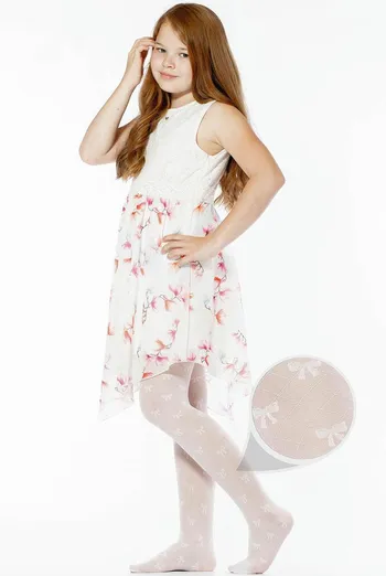 Дитячі колготки з бантиками Alexa 40 den model 2 Giulia (bianco)