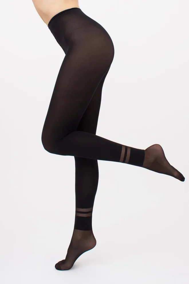 Колготки з геометричним малюнком Alike 40 den model 1 Giulia (nero)