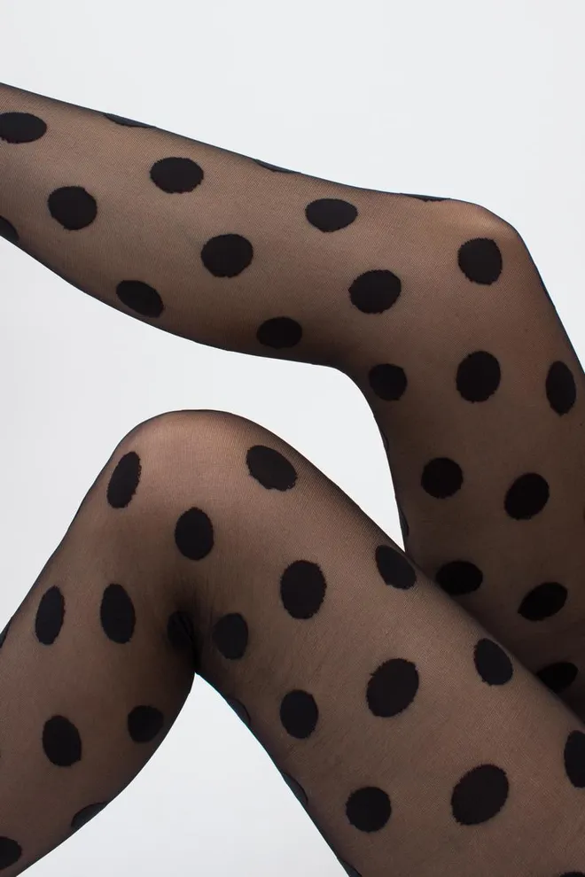 Колготки в горох Amalia 20 den model 12 Giulia (nero), черный