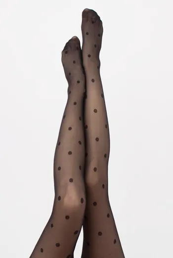 Колготки в горох Amalia 20 den model 6 Giulia (nero), чорний Колготки в горох Amalia 20 den model 6 Giulia (nero), чорний