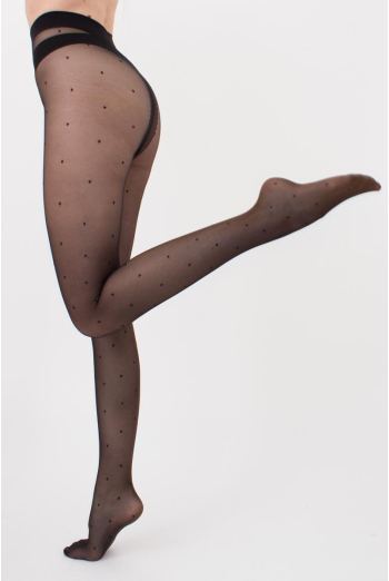 AMALIA 20 model 9 Фантазийные колготки ТМ GIULIA  (nero) AMALIA 20 model 9 Фантазийные колготки ТМ GIULIA  (nero)