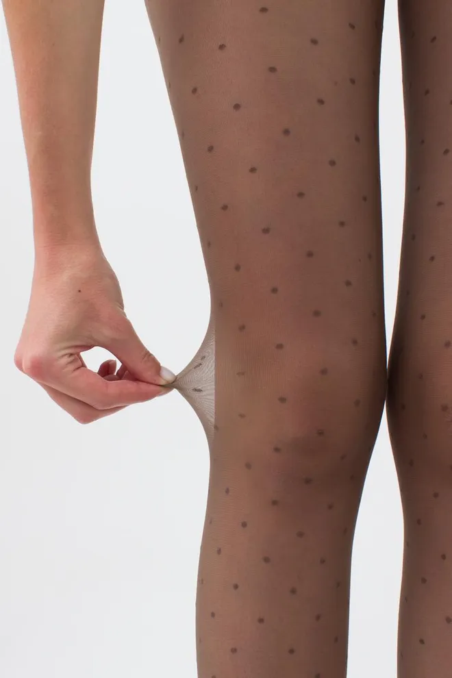 Колготки в горох Amalia 20 den model 1 Giulia (tabaco), коричневий