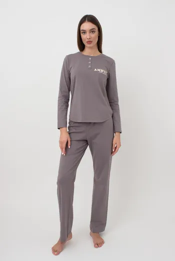 Пижама женская со штанами Amour 5334/010 Giulia (grey) Пижама женская со штанами Amour 5334/010 Giulia (grey)
