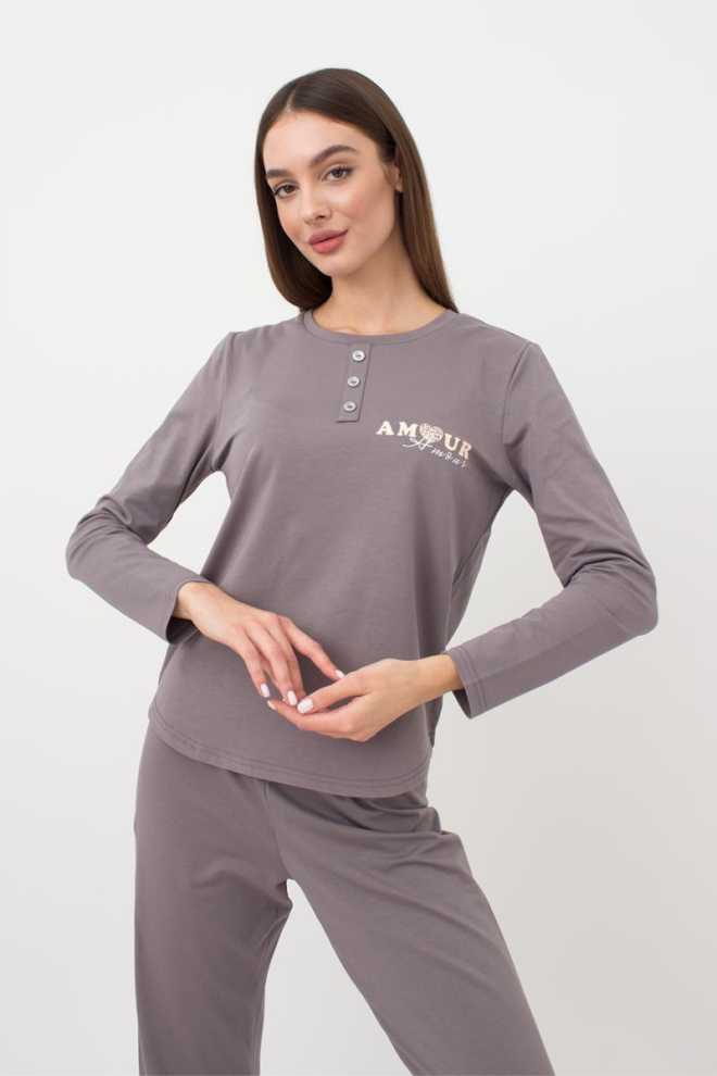 Піжама жіноча зі штанями Amour 5334/010 Giulia (grey)