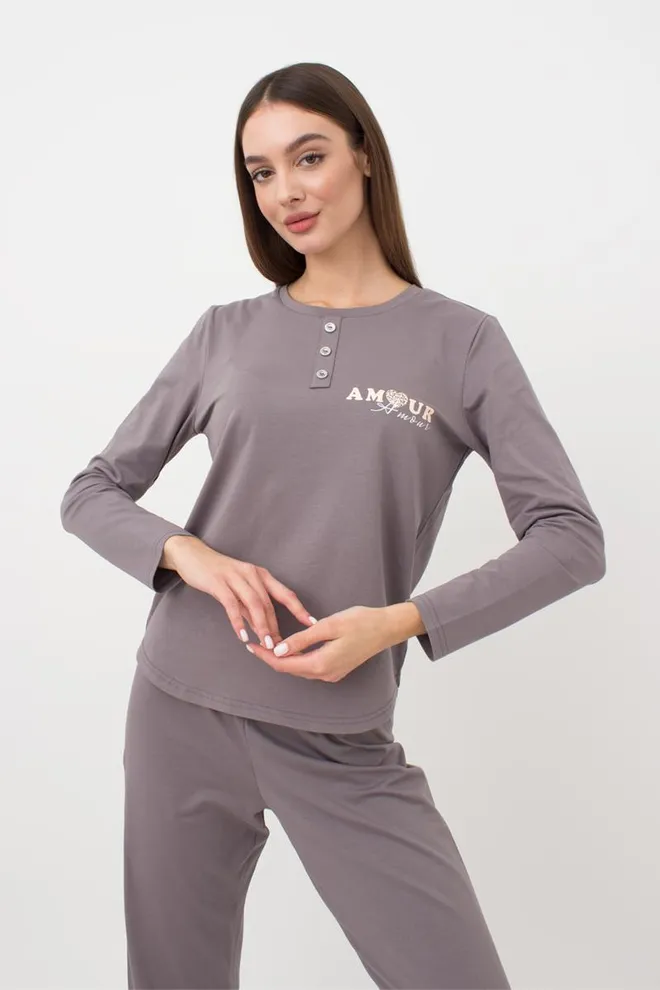 Пижама женская со штанами Amour 5334/010 Giulia (grey)