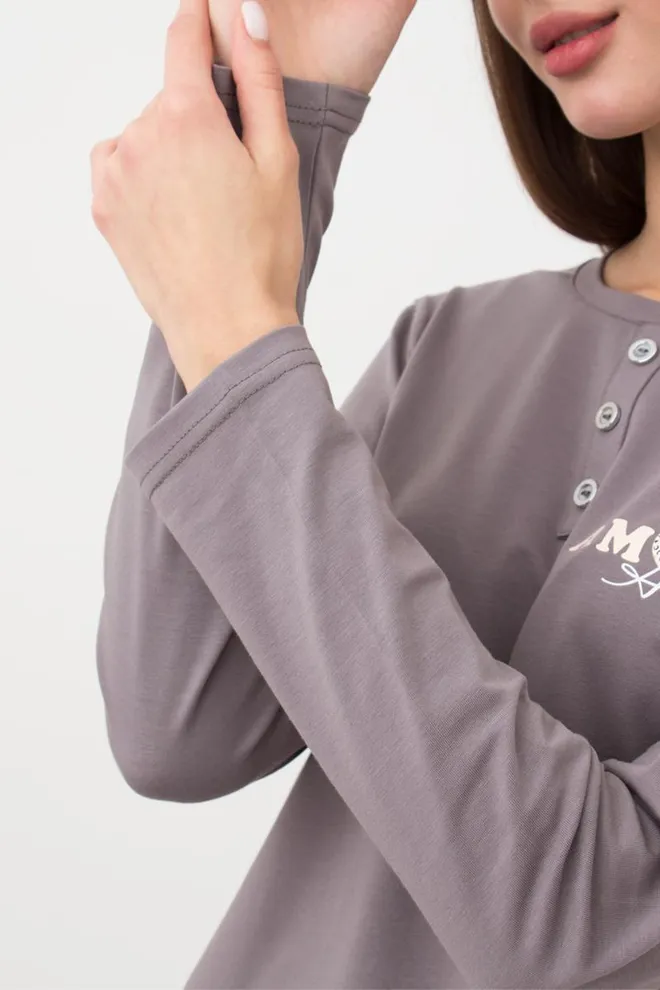 Пижама женская со штанами Amour 5334/010 Giulia (grey)