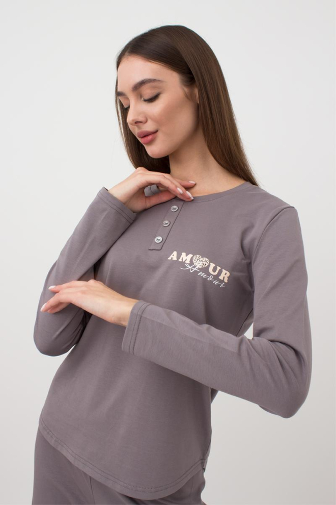 Піжама жіноча зі штанями Amour 5334/010 Giulia (grey)
