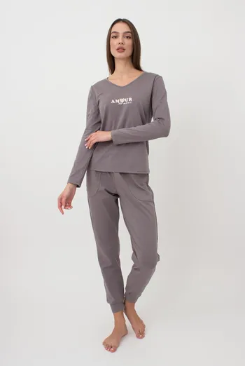 Пижама женская со штанами Amour 5335/010 Giulia (grey) Пижама женская со штанами Amour 5335/010 Giulia (grey)