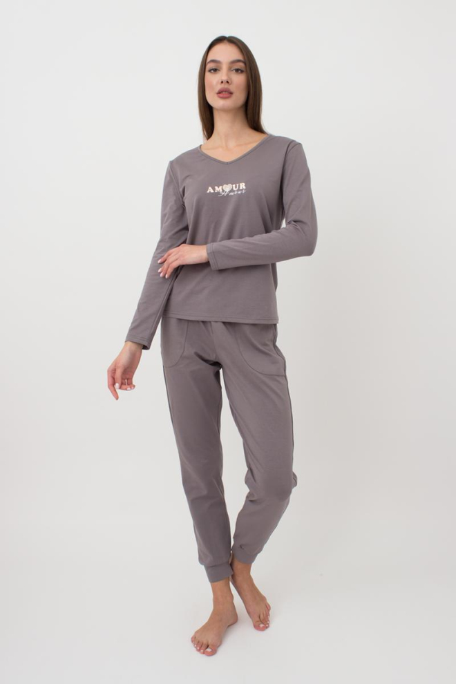 Піжама жіноча зі штанями Amour 5335/010 Giulia (grey)