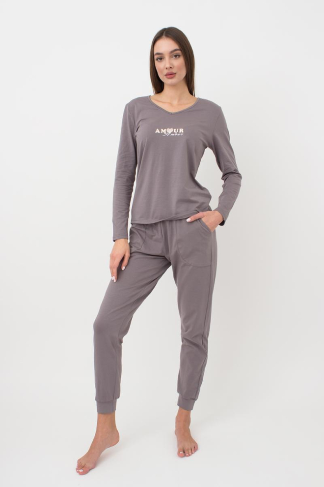 Піжама жіноча зі штанями Amour 5335/010 Giulia (grey)