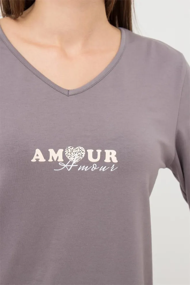 Пижама женская со штанами Amour 5335/010 Giulia (grey)