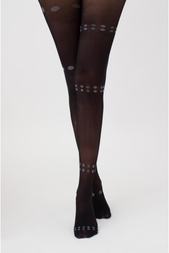 Колготки з принтом Aria 40 den model 2 Giulia (nero/grey)