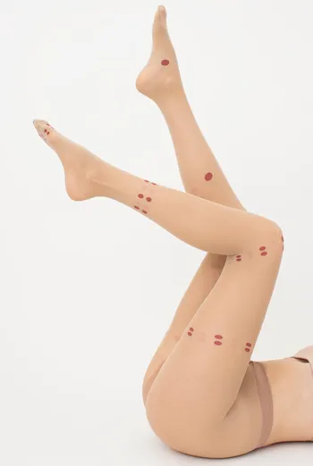 Колготки з принтом Aria 40 den model 2 Giulia (glace/marsala) Колготки з принтом Aria 40 den model 2 Giulia (glace/marsala)