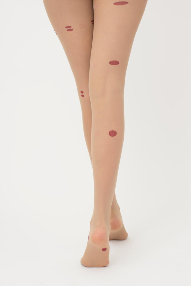 Колготки з принтом Aria 40 den model 2 Giulia (glace/marsala)